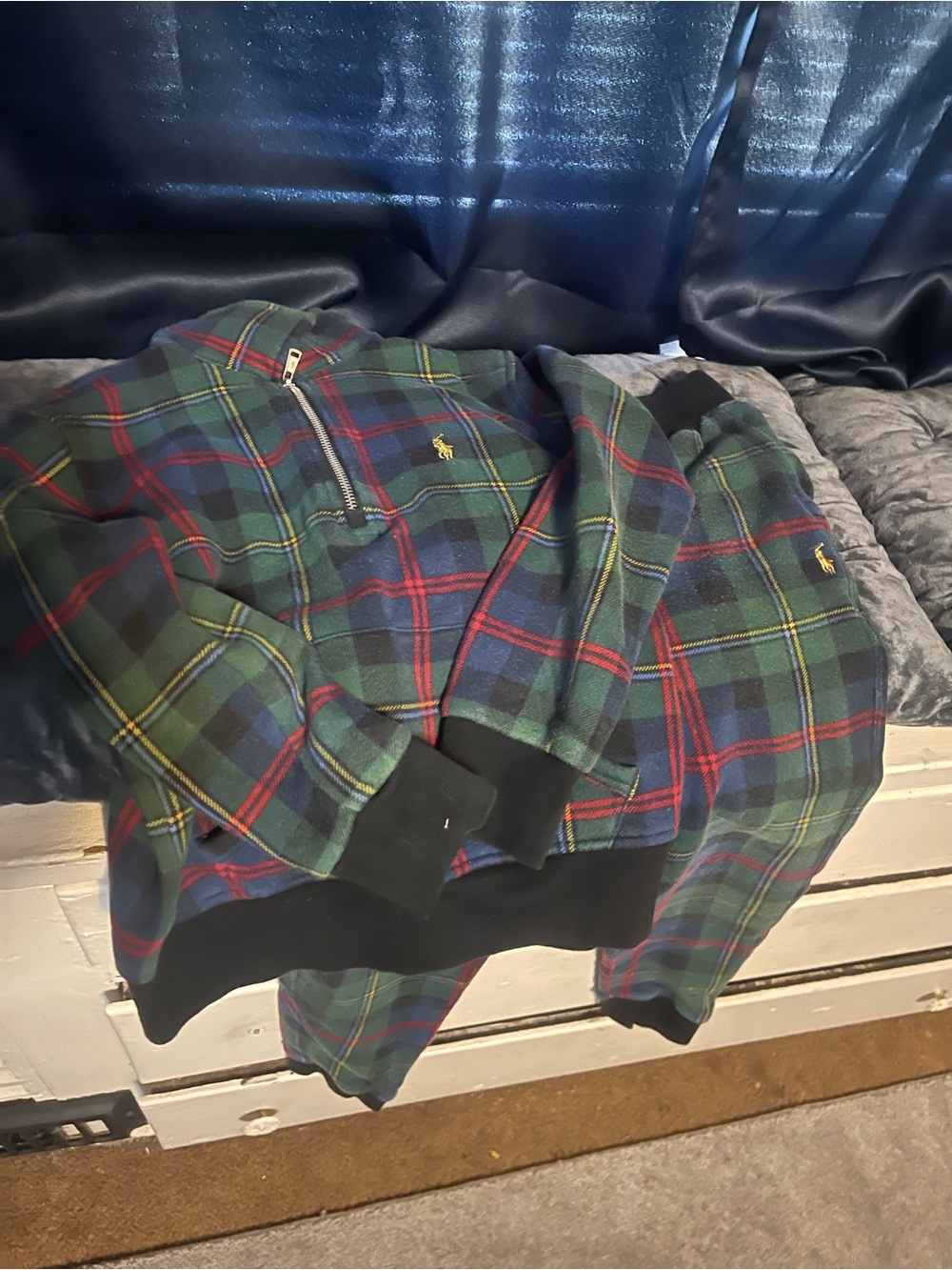 Polo by Ralph Lauren Green, Navy & Red Tartan Set